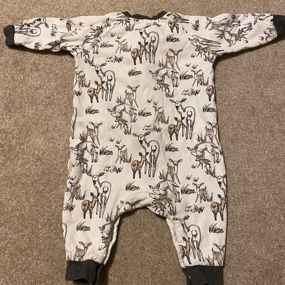 Organic Cotton Long Sleeve Footed Sleep Bag 1.0 TOG - Mama Deerest - Picture 3 of 3